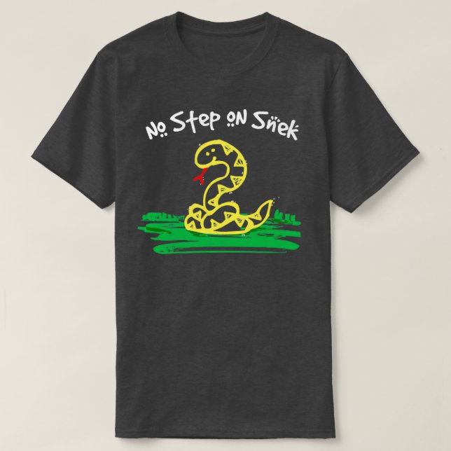 Camiseta Sem passo nos Amantes de os animais Cobra do Snek  (Frente do Design)