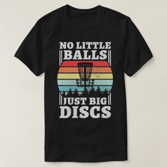 Camiseta Sem Pequenas Bolas Apenas Grandes Discos, Disco En (Frente do Design)