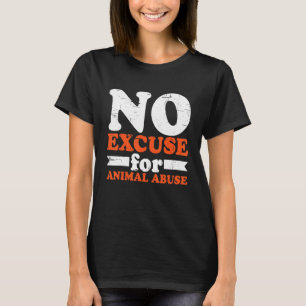 Camiseta Sem Perdão Para Abuso De Animais
