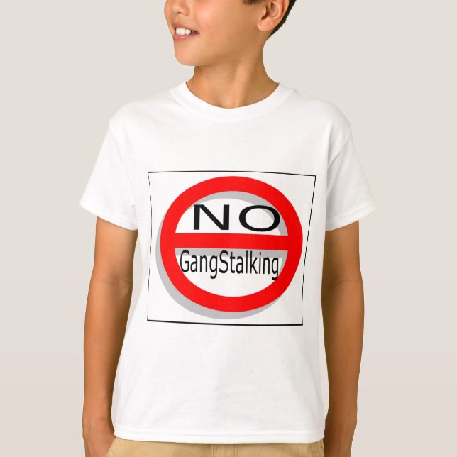 Camiseta Sem perseguição de gangues (Frente)