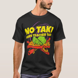 Camiseta Sem pistas quando o professor toma uma ideia engra