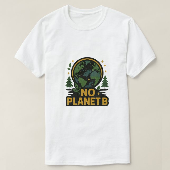 Camiseta Sem planeta B (Frente do Design)