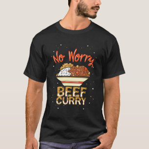 Camiseta Sem Preocupação Carne De Bovino Curry Engraçada Ca