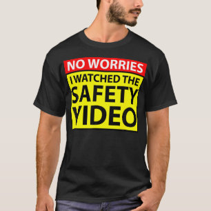 Camiseta Sem Preocupações Eu Vi O Trabalho Engraçado Do Víd