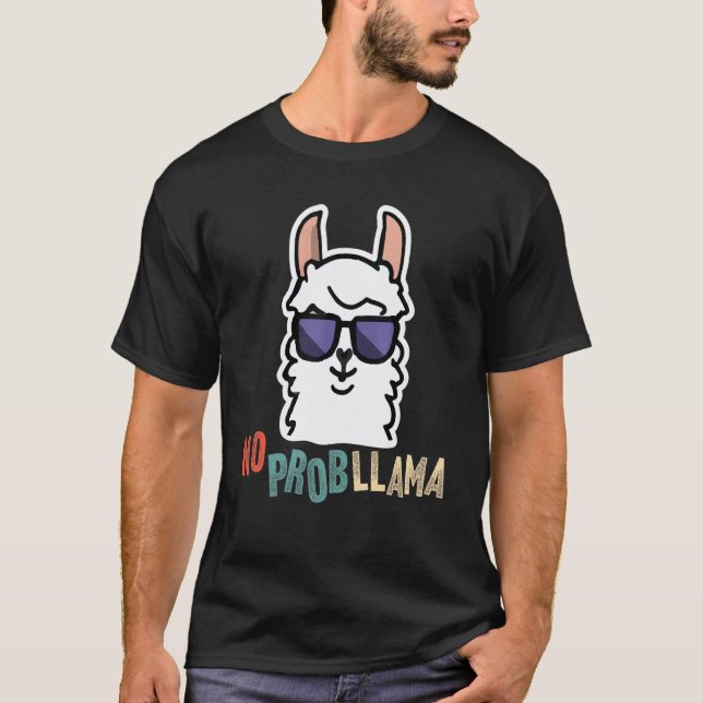 Camiseta Sem Prob  Lhama (Frente)