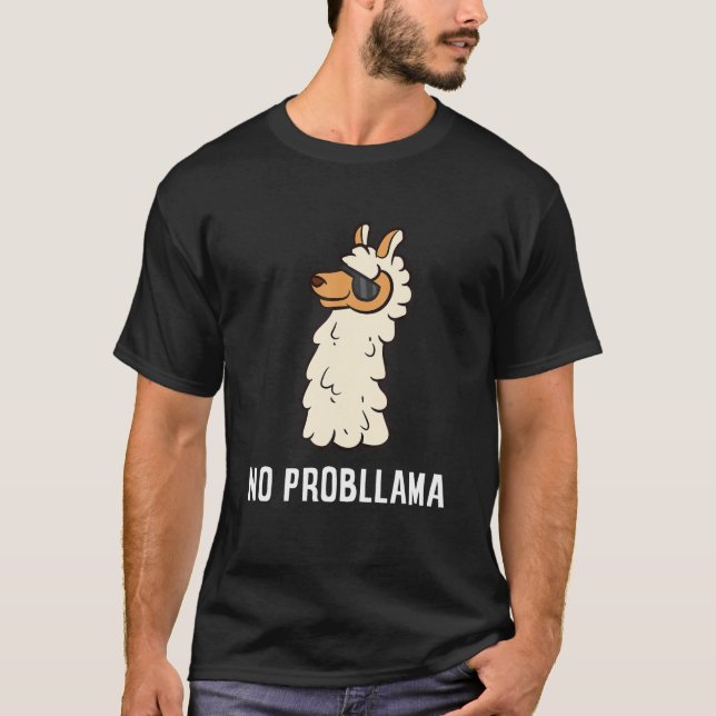 Camiseta Sem Prob-Llama Alpaca Sem Prob Lama Prob Lama (Frente)