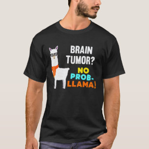 Camiseta Sem Prob Llama Sobrevivente de Tumor Cerebral Recu