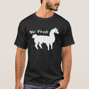 Camiseta Sem Probe Llama Engraçado