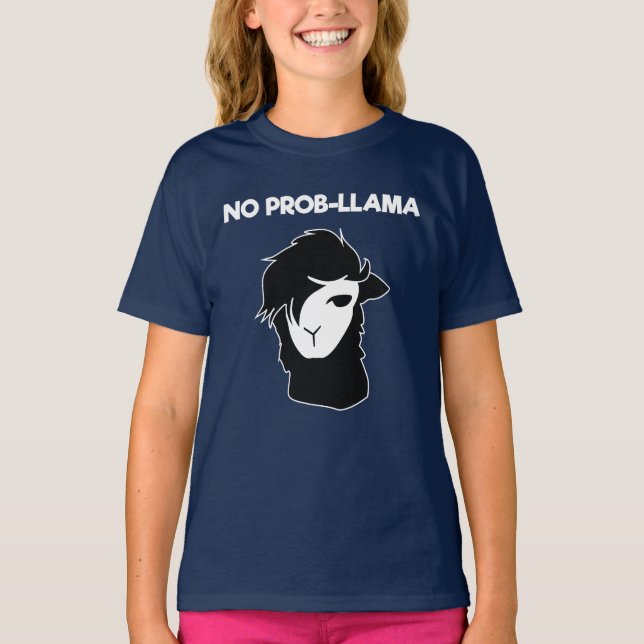 Camiseta Sem Problema Llamas (Frente)
