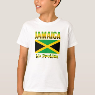 Camiseta Sem problema no sinalizador Jamaica