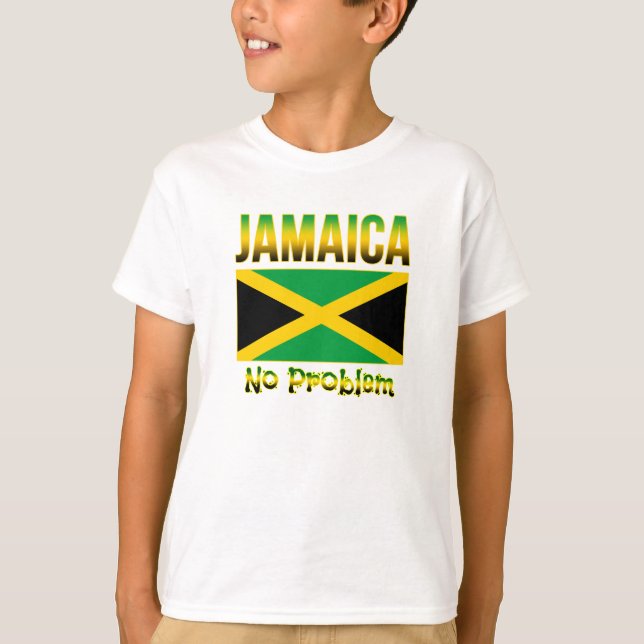 Camiseta Sem problema no sinalizador Jamaica (Frente)