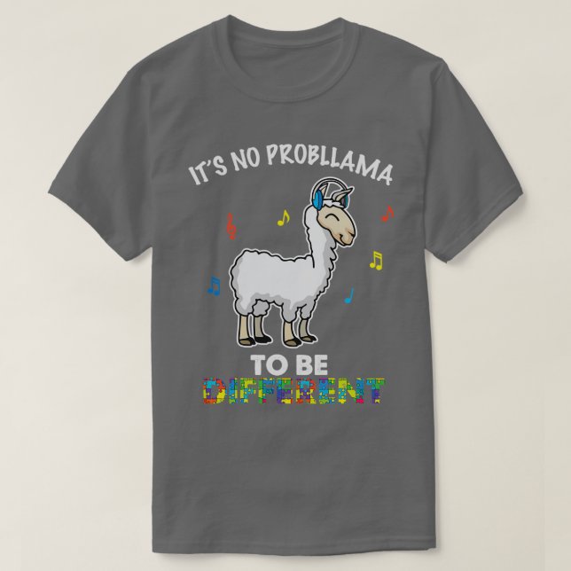 Camiseta Sem Problemas Para Ser Lama Diferente (Frente do Design)