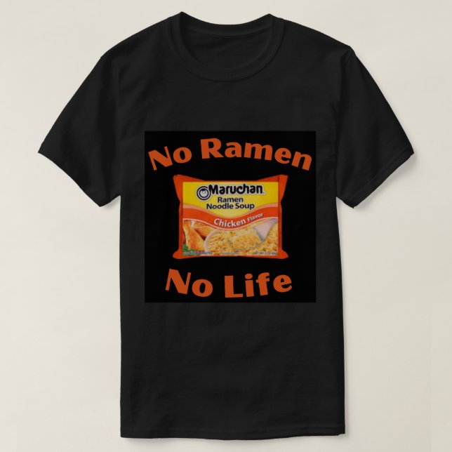 Camiseta Sem Ramen Sem Vida Sabor de frango Maruchan (Frente do Design)