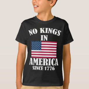 Camiseta Sem Reis Na América Desde 1776 Bandeira Patriótica