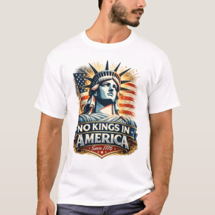Camiseta Sem Reis na América – Desde 1776 Estátua da Libe