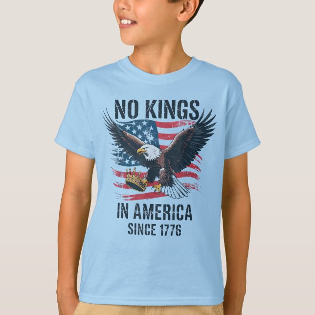 Camiseta Sem Reis Na América Desde 1776 Sem Reis (Frente)