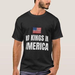 Camiseta Sem Reis Na Democracia Americana Estados Unidos In