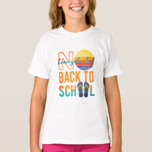 Camiseta Sem retorno à escola - escolarizado em casa