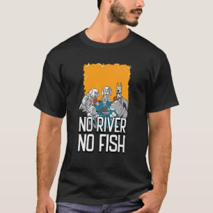 Camiseta Sem Rio Sem Peixe Dinheiro de Pôquer Cassino Jogo
