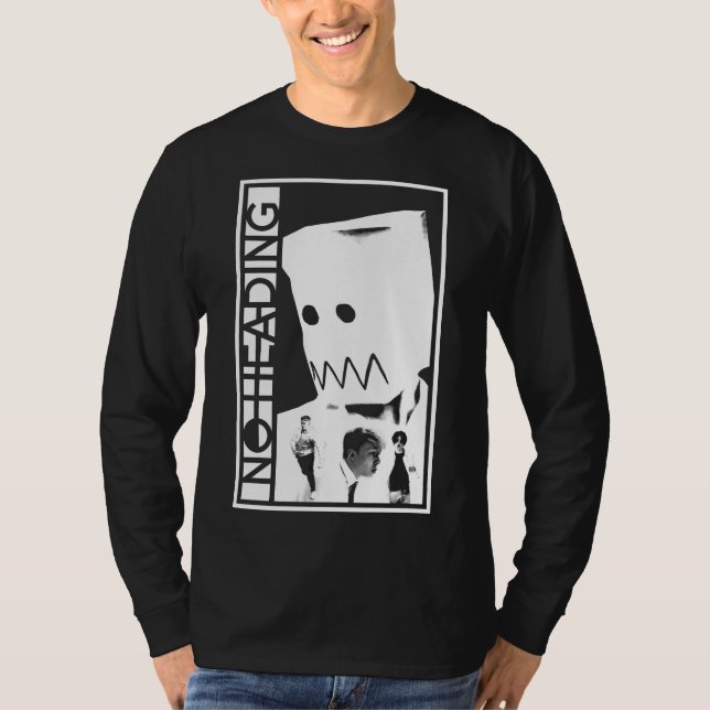 Camiseta Sem rumo monocromático, manga longa (Frente)