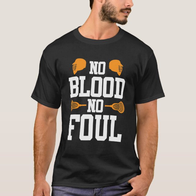 Camiseta Sem Sangue Sem Foul Lacrosse (Frente)