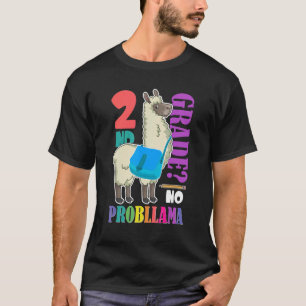 Camiseta Sem segundo Prob Llama de volta à escola