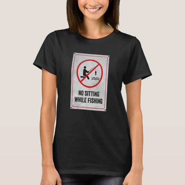 Camiseta Sem Sentado Durante A Pesca (Frente)
