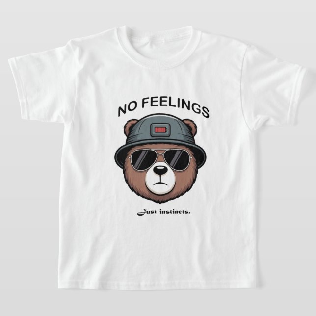 Camiseta Sem Sentimentos, Apenas Instintos - Gráfico De Urs (Postura )