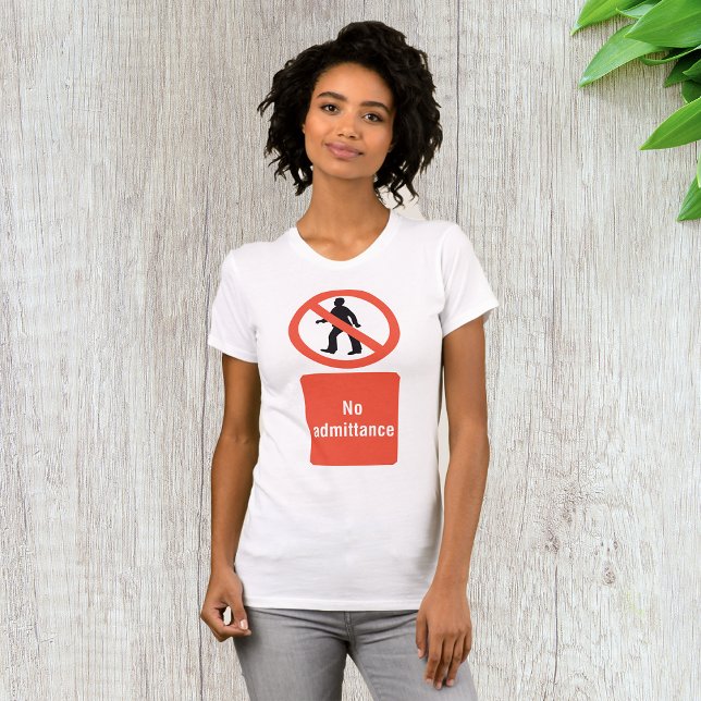 Camiseta Sem Sinal de Admitância Womens T-Shirt (Criador carregado)