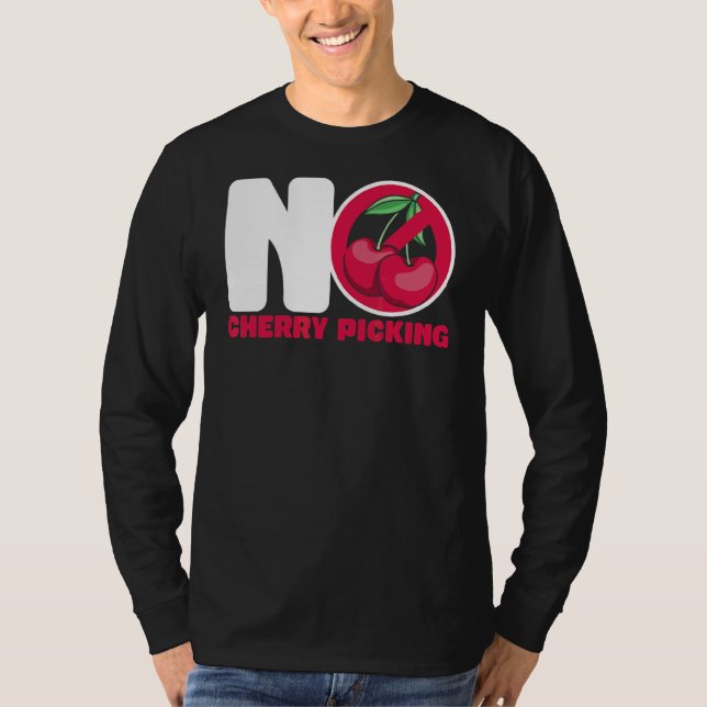 Camiseta Sem Sinal de Aviso de Separação de Cereja (Frente)