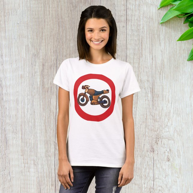 Camiseta Sem Sinal de Estrada de Motociclos (Criador carregado)