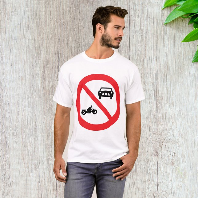 Camiseta Sem Sinal de Estrada de Veículos (Criador carregado)