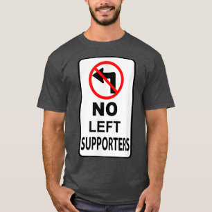 Camiseta Sem Sinal de Suporte à Esquerda Conservador Republ