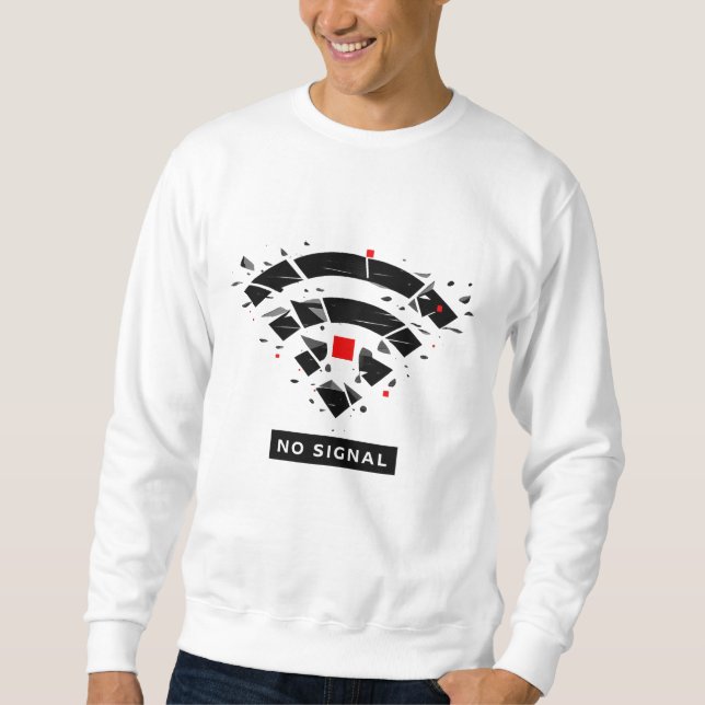Camiseta Sem Sinal – Desconexão Digital Abstrata (Frente)