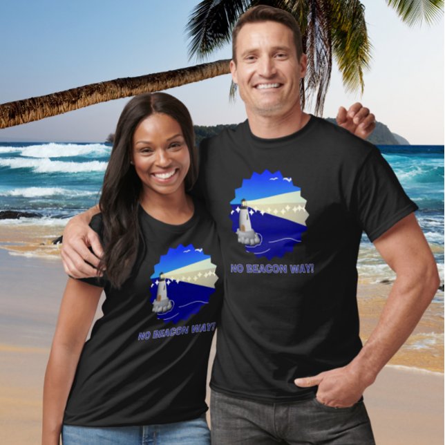 Camiseta Sem Sinalização! Piada de Farol Divertida (Criador carregado)