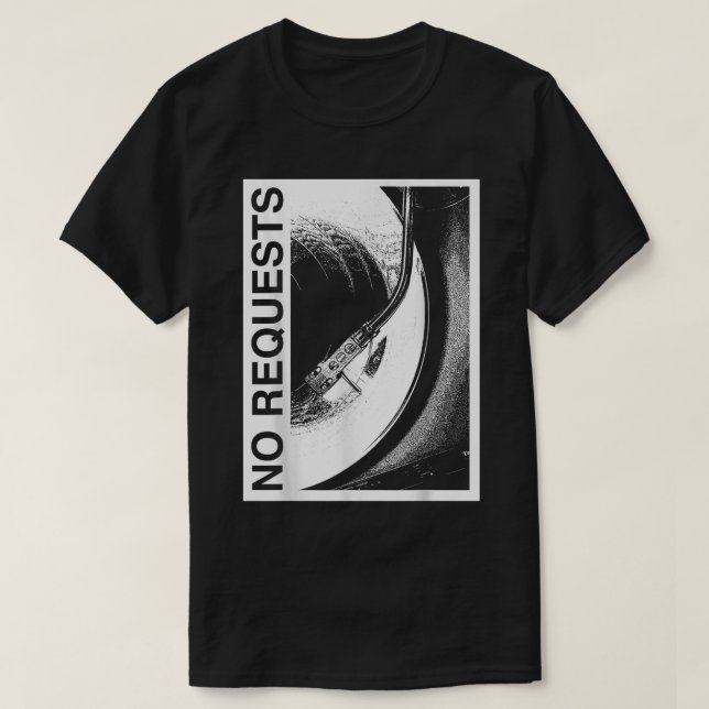 Camiseta Sem solicitação, DJ Vinyl Record Engraçado Music L (Frente do Design)