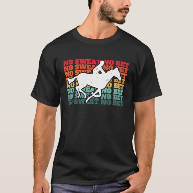 Camiseta Sem Suor Sem Apostamento De Cavalo De Beterraba (Frente)