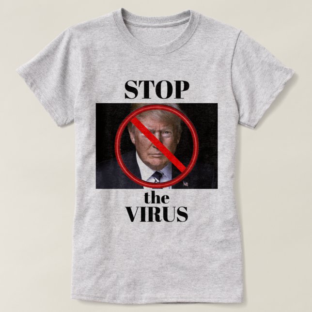 Camiseta Sem T-Shirt de Trump (Frente do Design)