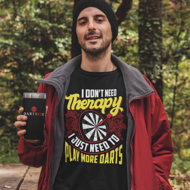 Camiseta Sem Terapia Apenas Mais Dardos - Arte Engraçado (Criador carregado)