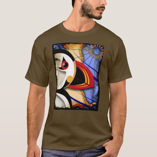 Camiseta Sem Texto Puffin Inglês (Frente)