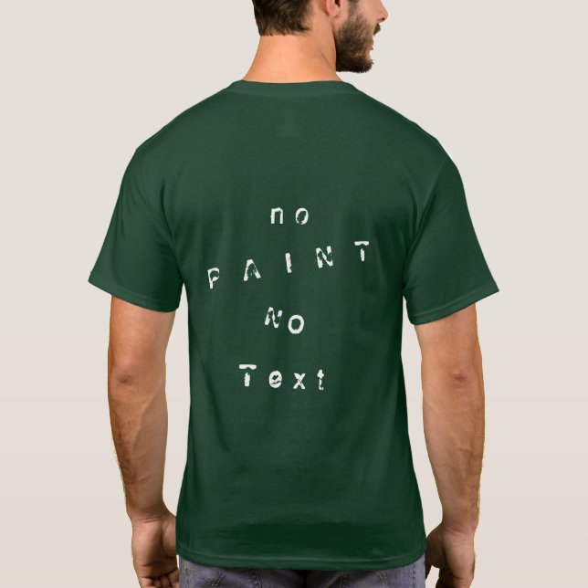 Camiseta Sem Tinta Sem Texto T-Shirt Engraçado (Verso)