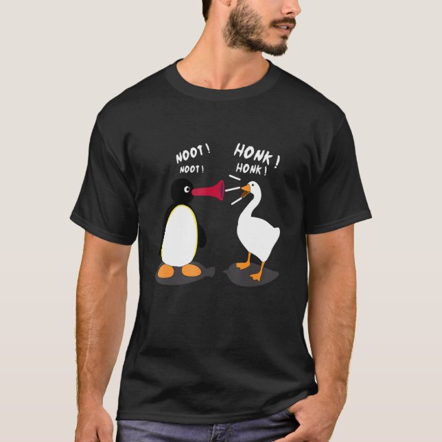 Camiseta Sem título Jogo Engraçado Meme HONK NOOT (Frente)