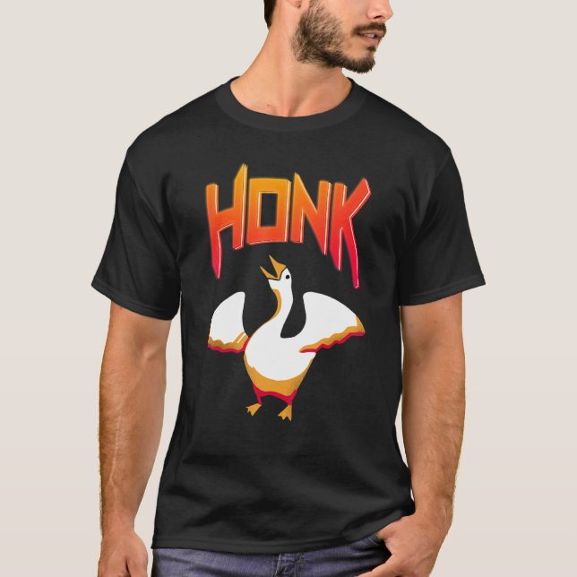 Camiseta Sem Título Jogo Ganso Meme Honk (Frente)