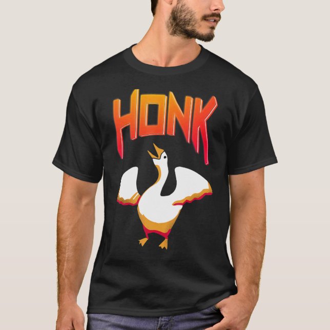 Camiseta Sem Título Jogo Ganso Meme Honk (Frente)
