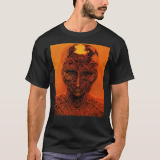 Camiseta Sem título (por trás da pele) por Zdzisław Beksińs