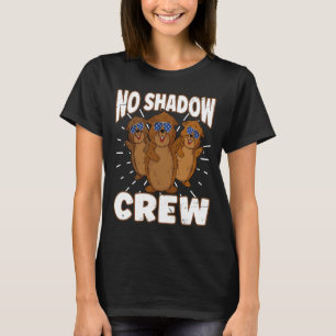 Camiseta Sem Tripulação Sombra Groundhog American Flag Grou