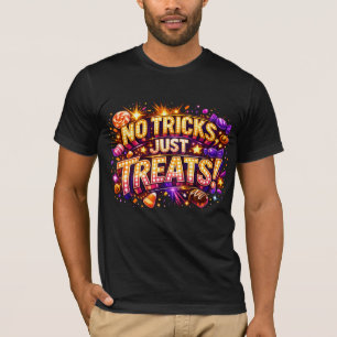 Camiseta SEM TRUQUES, APENAS DOÇURAS! Arte de Estrela Pop d