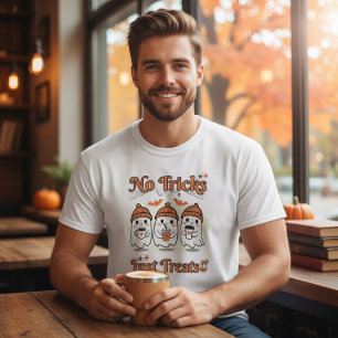Camiseta Sem Truques Apenas Tratam O Halloween