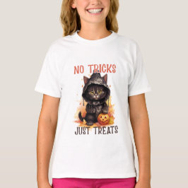 Camiseta Sem truques só trata o Dia das Bruxas