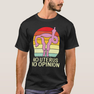 Camiseta Sem útero Sem Parecer Útero Mostrando Dedos Médios